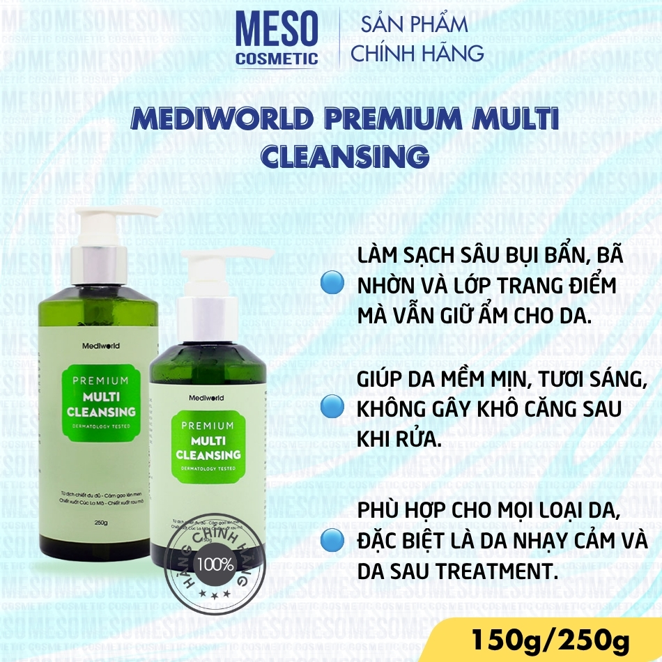 Sữa rửa mặt 2 trong 1 Mediworld Premium Multi Cleansing